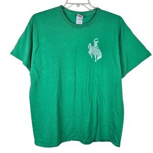 Vintage Imported Black Velvet Whisky Men's T-Shirt Sz XL Green Short Sleeve